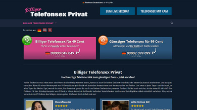 Billiger Telefonsex Privat
