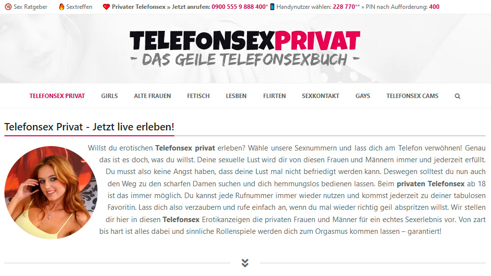 Telefonsex Privat